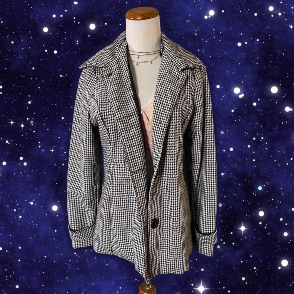 houndstooth blazer
